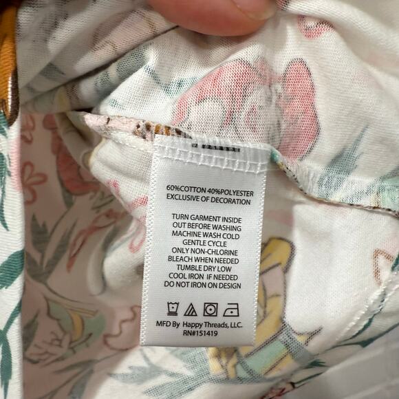 Disney Princess NWT 3 Piece Hoodie TShirt Legging Set Pink Gold 2T Ariel Belle - Picture 11 of 16